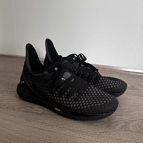 PUMA IGNITE LIMITLESS NETFIT IN BLACK - Picture 1 of 5